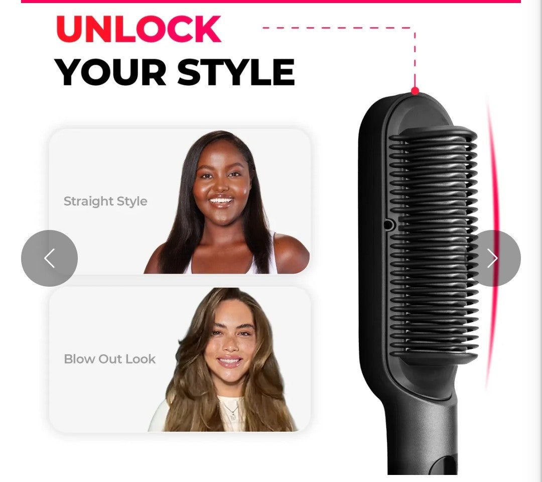 2-IN-1 Hair Straightening Brush