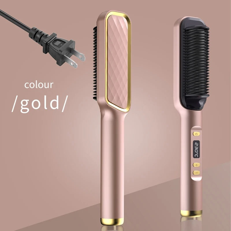 2-IN-1 Hair Straightening Brush