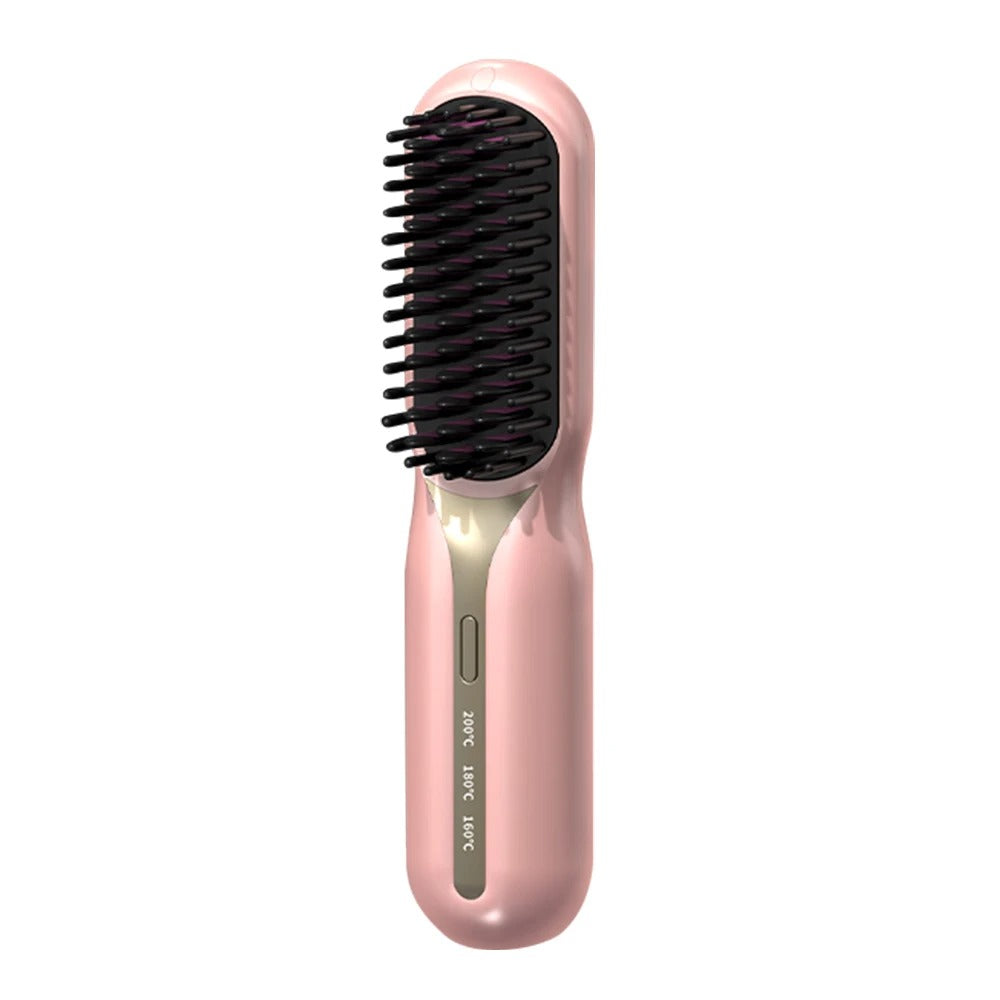 NEW!!! Mini Wireless 2-IN-1 Hair straighter Brush